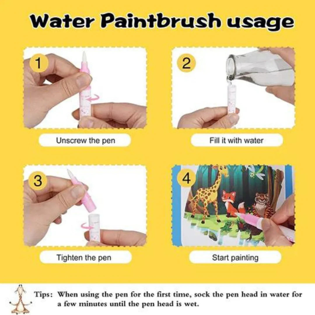 Reusable Magic Water Colouring Book