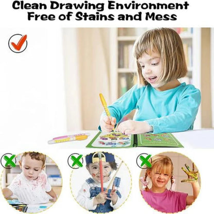 Reusable Magic Water Colouring Book