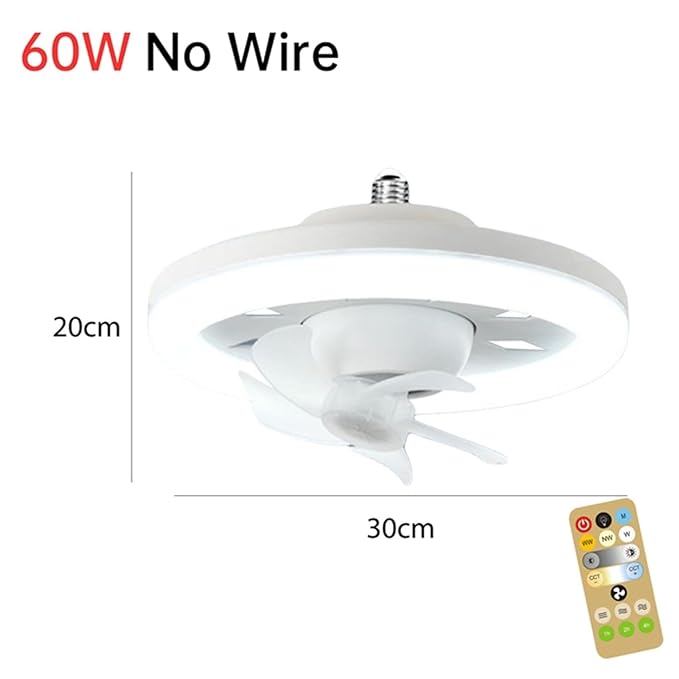 Ceiling Fan with Lights and Remote