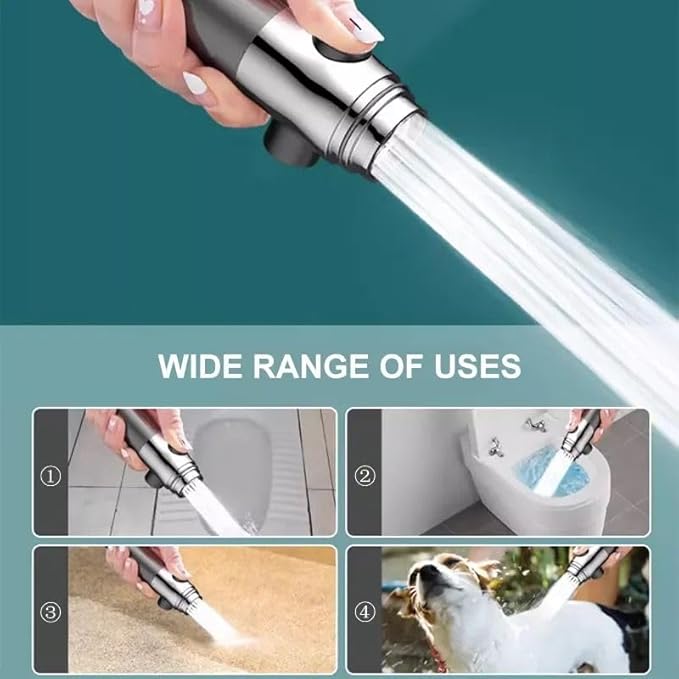Pressurized Shower Head 4-in-1