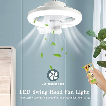 Ceiling Fan with Lights and Remote