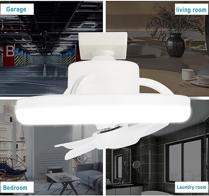 Ceiling Fan with Lights and Remote