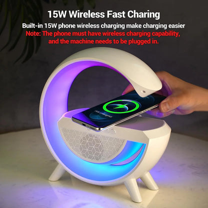 G Lamp with Bluetooth Speaker & Wireless Charger